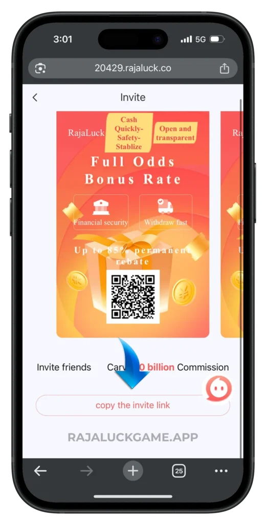 raja-luck-invitation-link